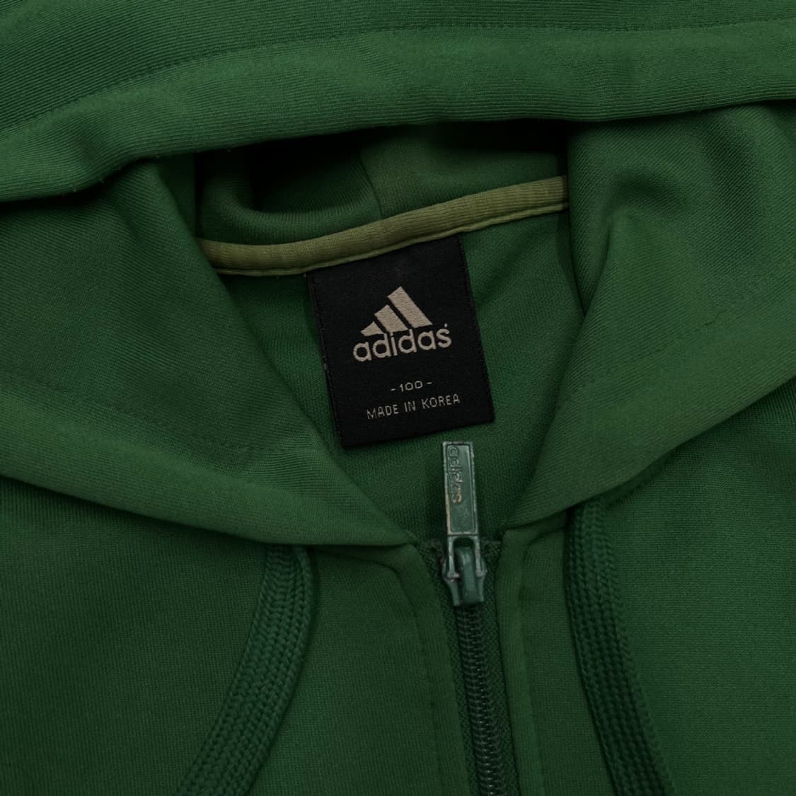 아디다스 옐로우라인 그린후드 트랙탑 100 상품이미지6