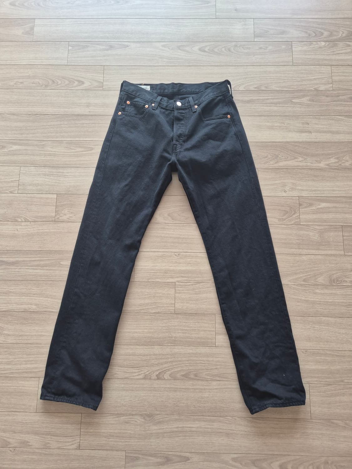 리바이스501 오리지널핏 블랙 데님 00501-0165 상품이미지1