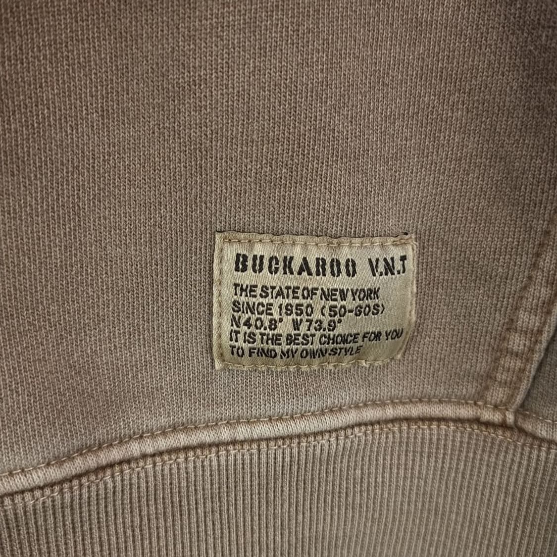 [버커루] 빈티지 워시드 그래픽 프린팅 오버핏 후드티 M18013 상품이미지6