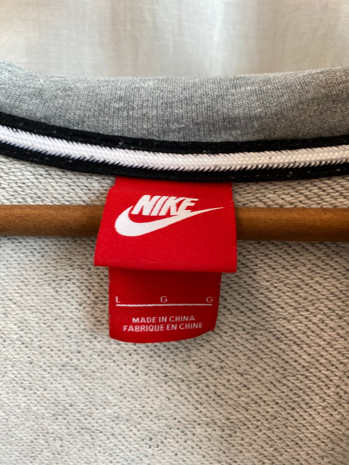 NIKE 그레이 후드집업자켓(MEN L) 상품이미지6