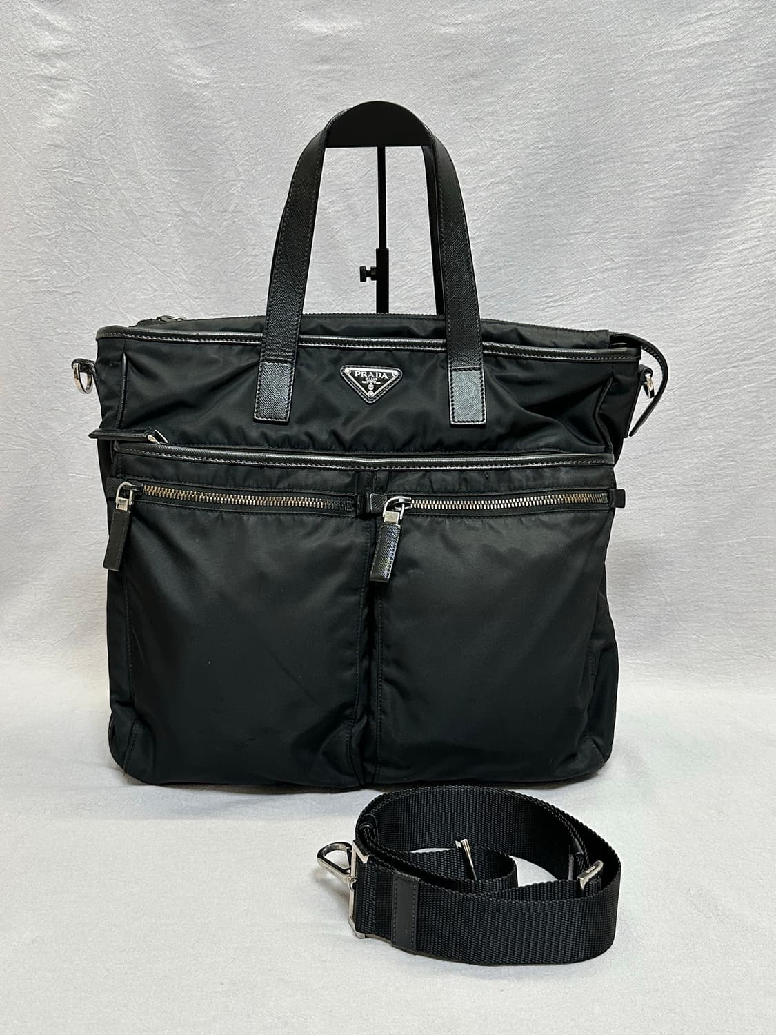 프라다 리나일론 사피아노 가죽 토트백 2vg860 상품이미지3