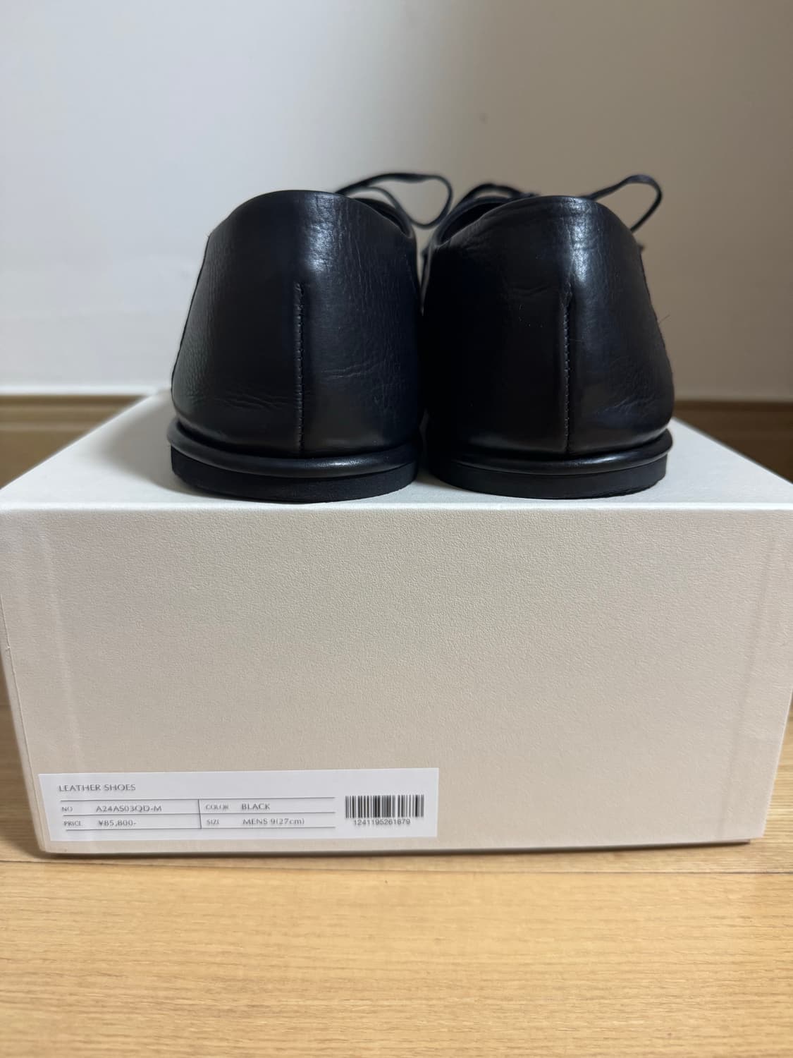 [mens9 / 270사이즈] 24FW 오라리 레더 슈즈 상품이미지6