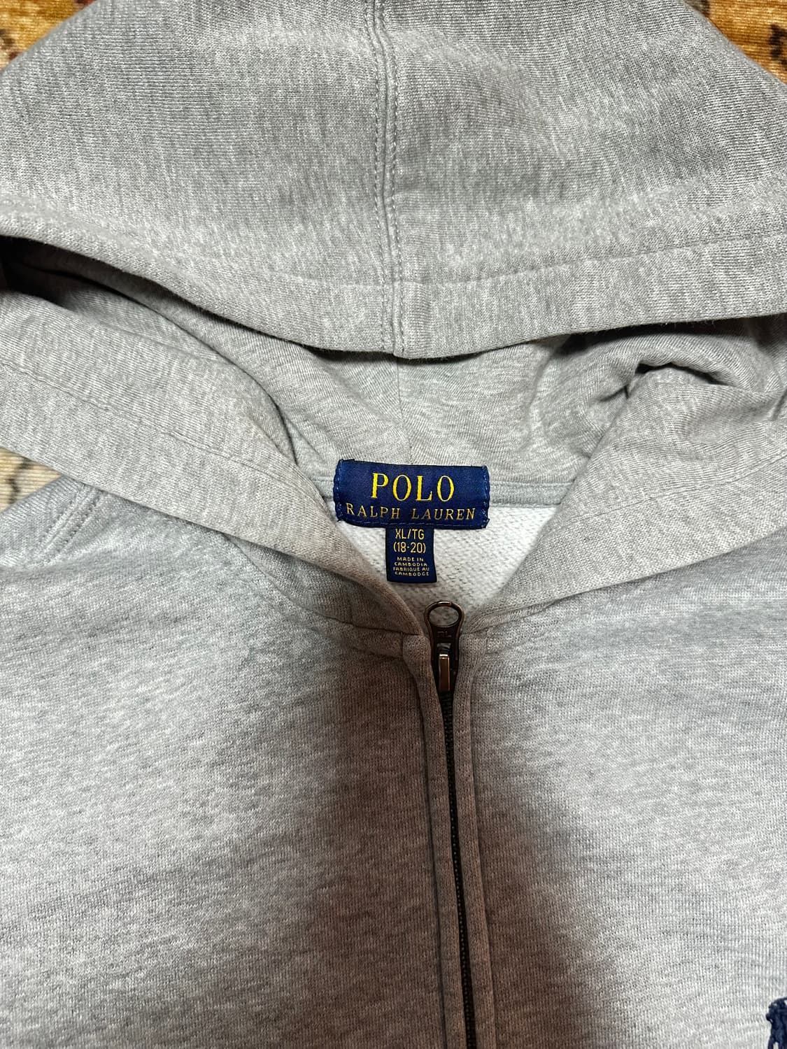 폴로 랄프로렌 그레이 후드집업  상품이미지2