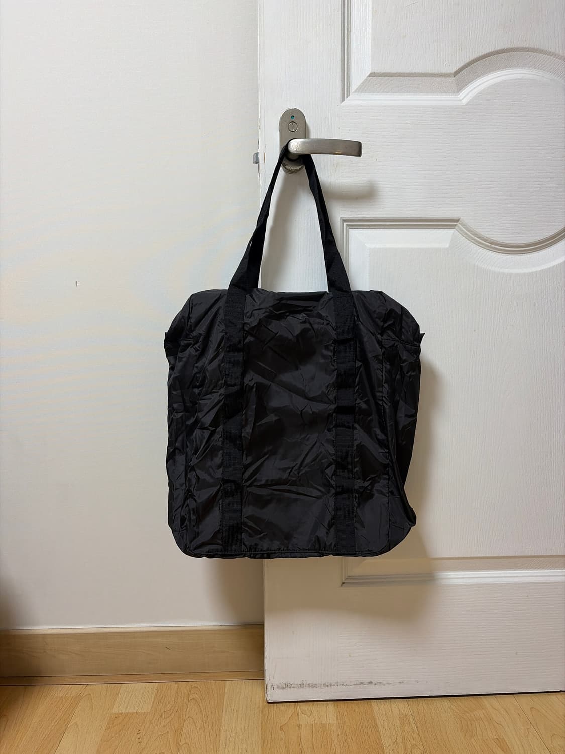 (블랙) 무인양품 포케터블 보스턴백 세로형 무지 MUJI bag 상품이미지1