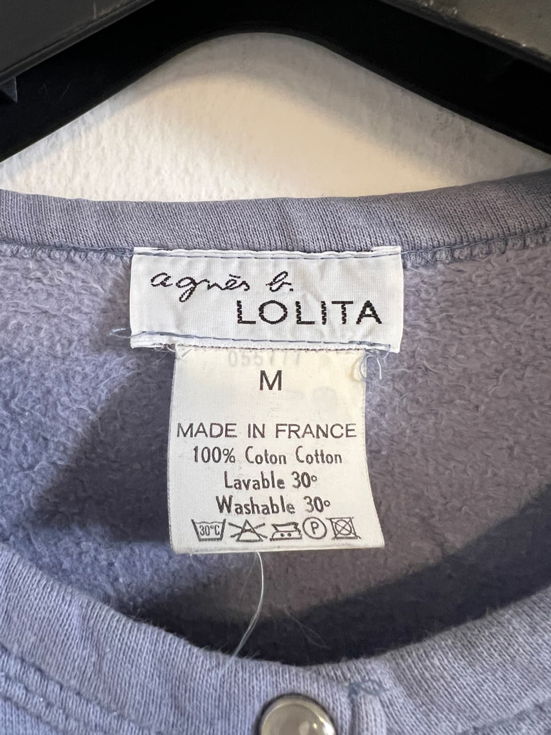 Agnes B. 로리타 프랑스 생산 코튼 버튼 가디건 M 상품이미지3