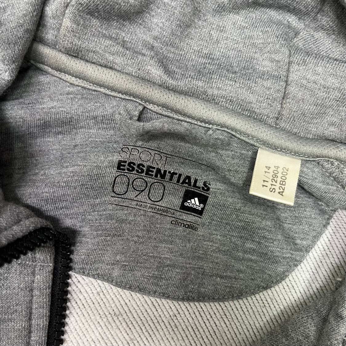 Adidas gray hood zip-up 상품이미지6