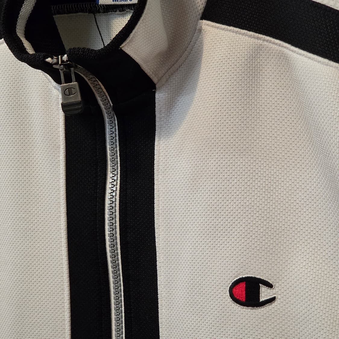 JPN 챔피온 배색 반팔 집업 져지 상품이미지3