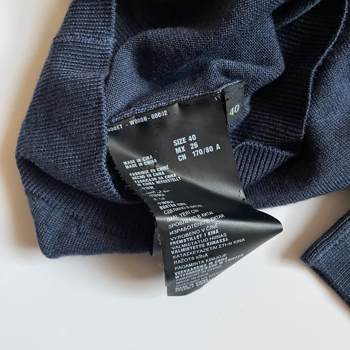 프라다 니트 네이비 40 상품이미지5