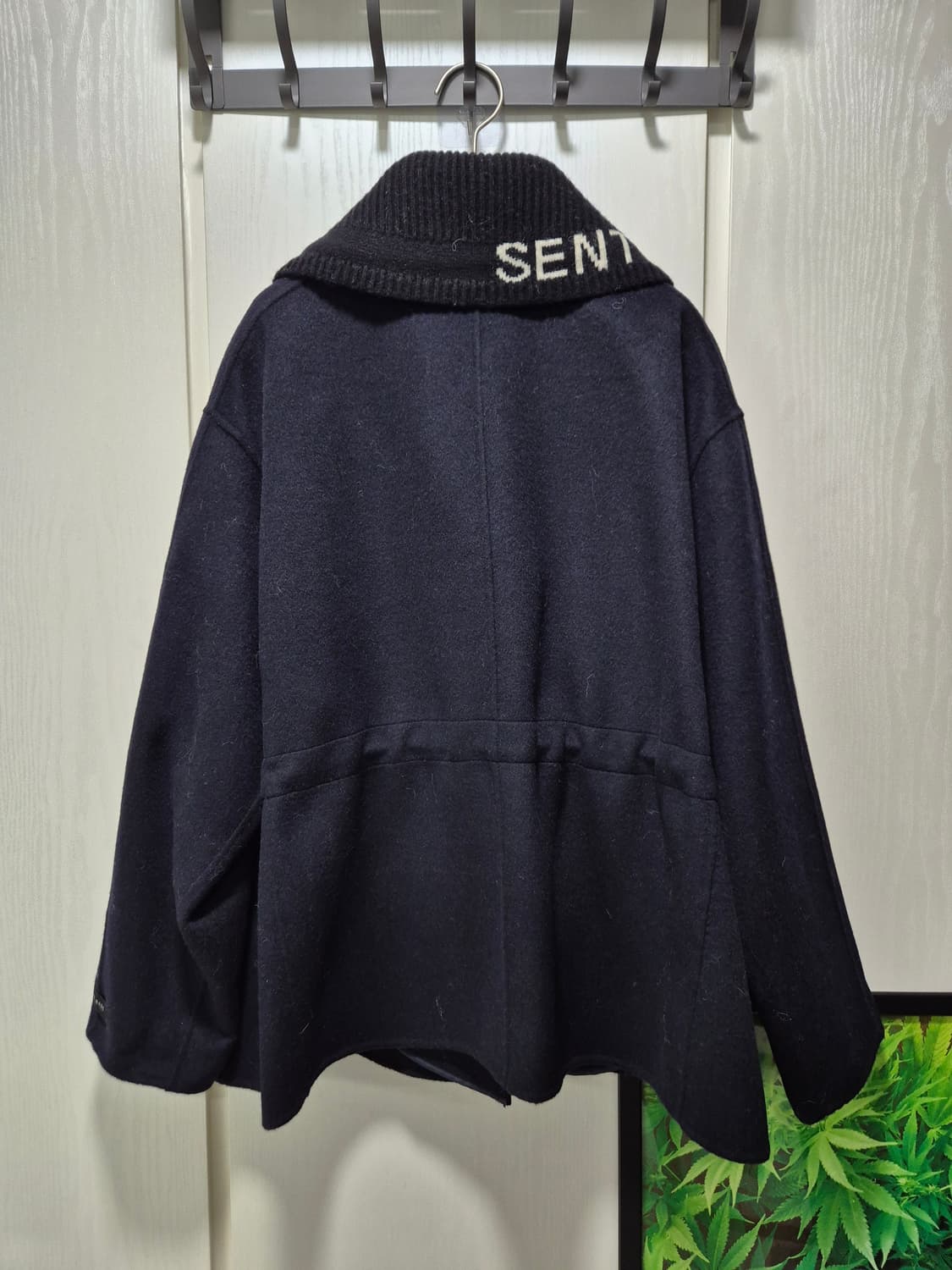 스튜디오럭스. 다크네이비 핸드메이드 코트 상품이미지10