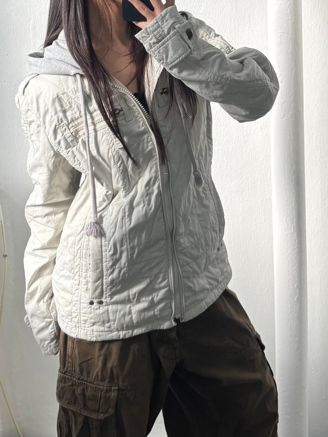 Buckaroo Ivory Hood Jacket 상품이미지1