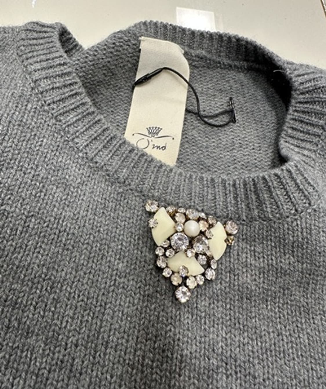 새) 오즈세컨 브로치 니트  상품이미지3