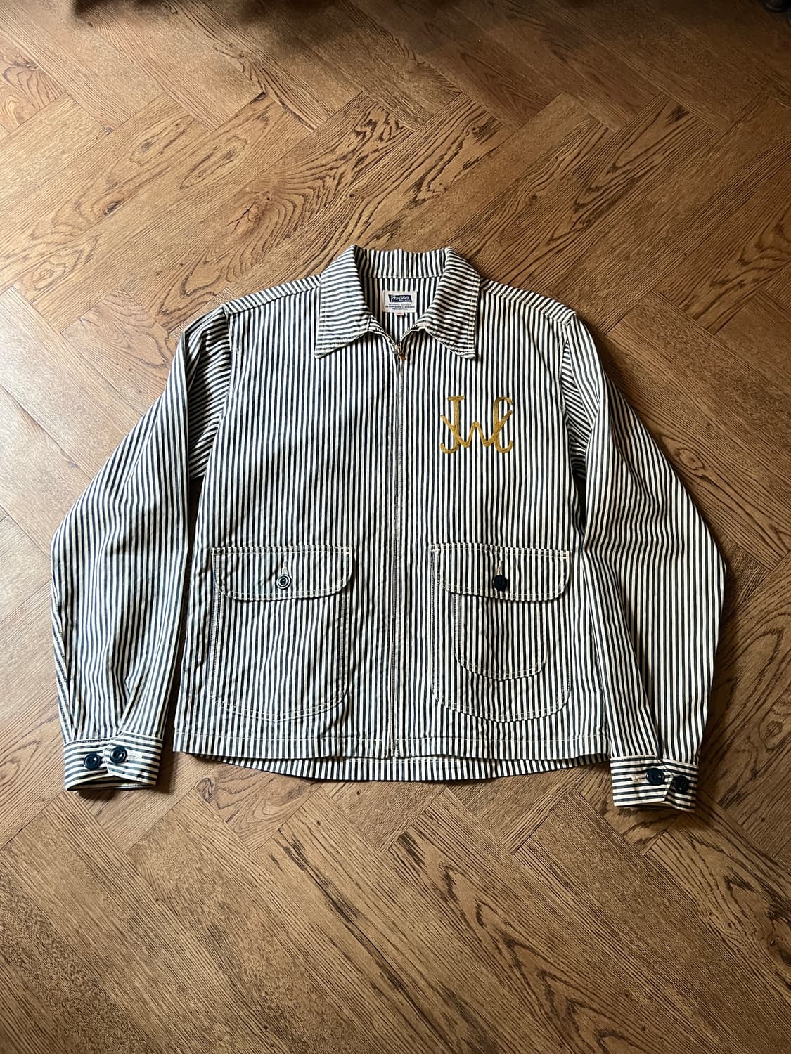 [L]페로우즈 재팬메이드 히코리 스트라이프 워크 자켓 상품이미지9