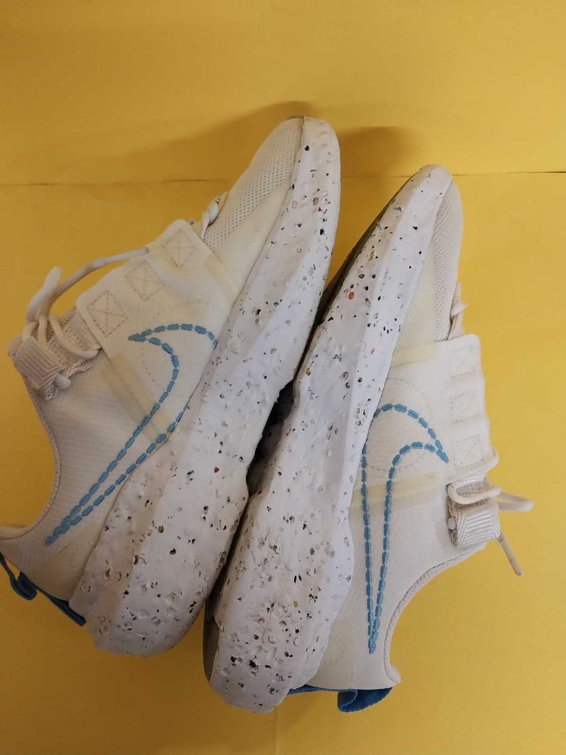 여성 나이키 크레이터 임팩트 화이트 유니버시티블루 운동화 (230) 상품이미지7