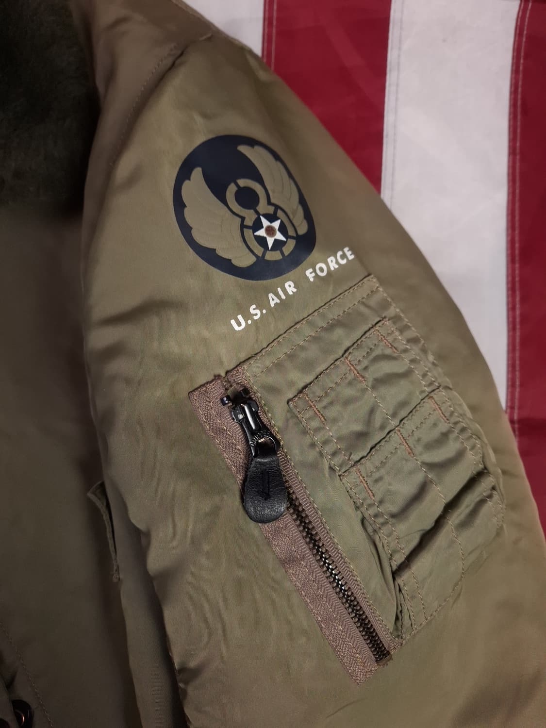 밀리터리 미공군 TAPE B-15C 항공자켓 상품이미지4