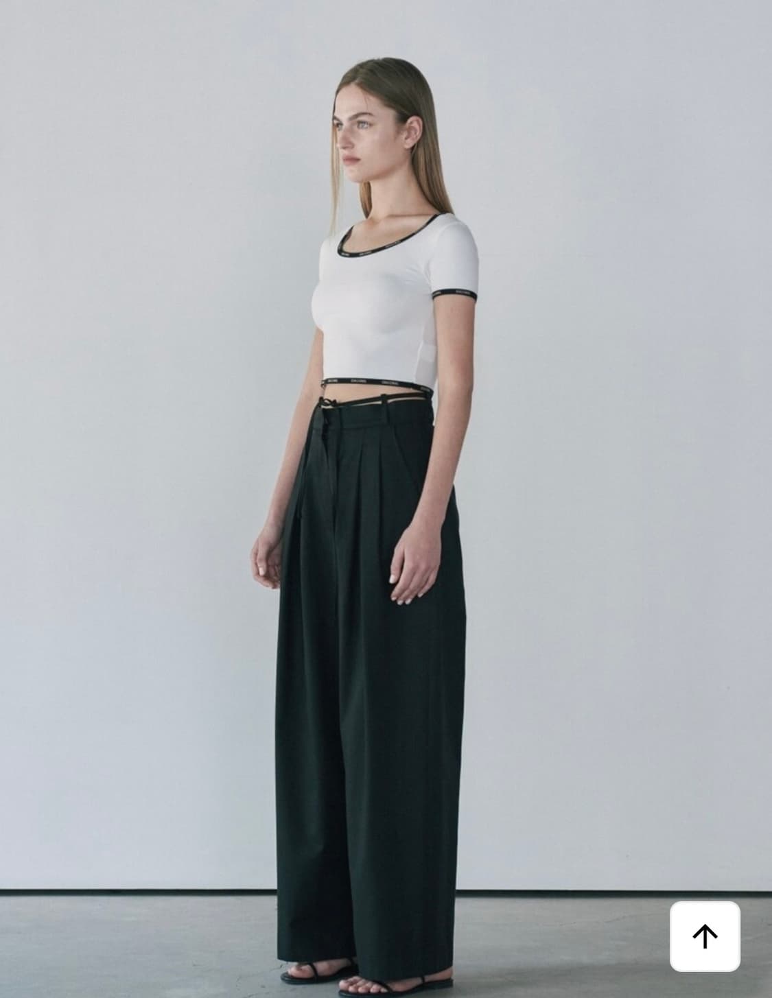 다이애그널 STRING BELT TROUSERS 벨트 슬랙스 상품이미지1