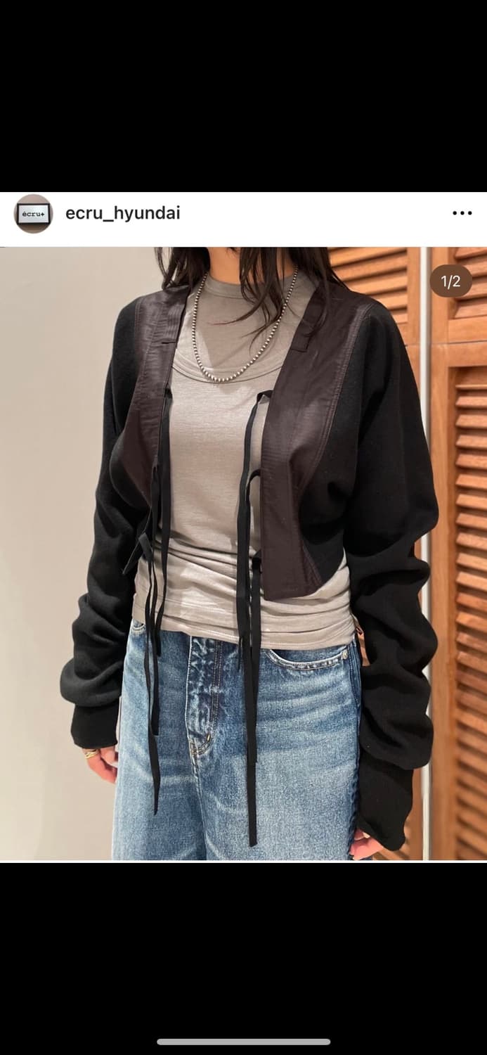 inscrire 일본브랜드  에크루 가디건 상품이미지7