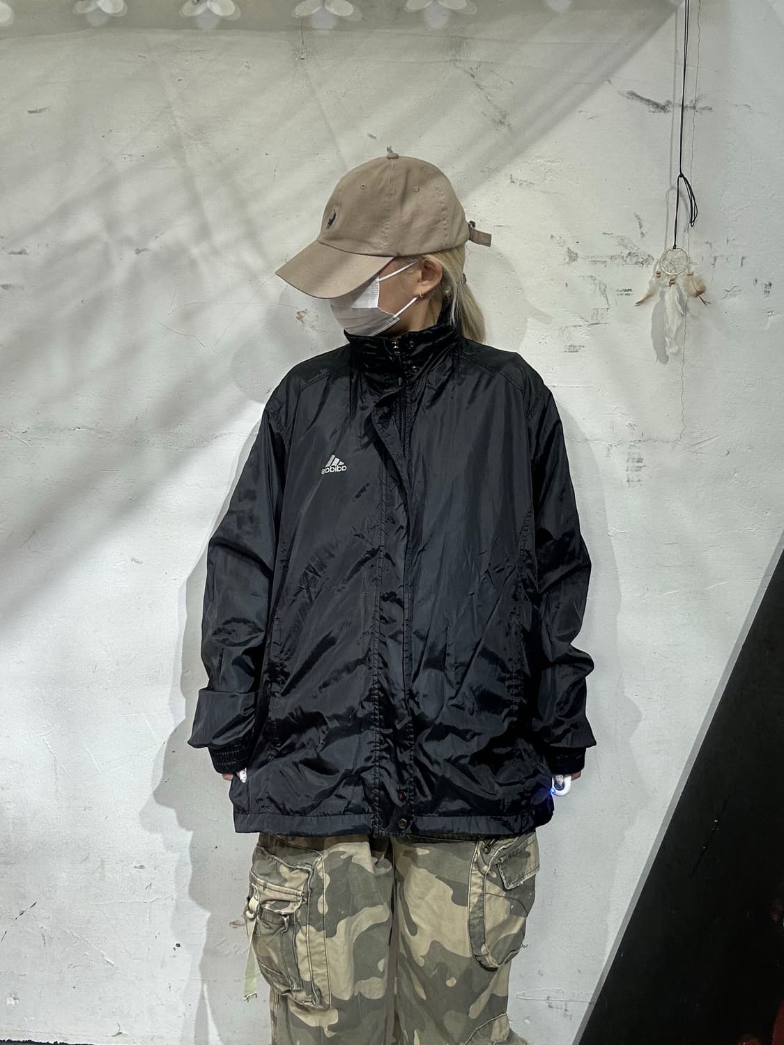 아디다스 블랙 로고 바람막이 자켓 105 상품이미지2