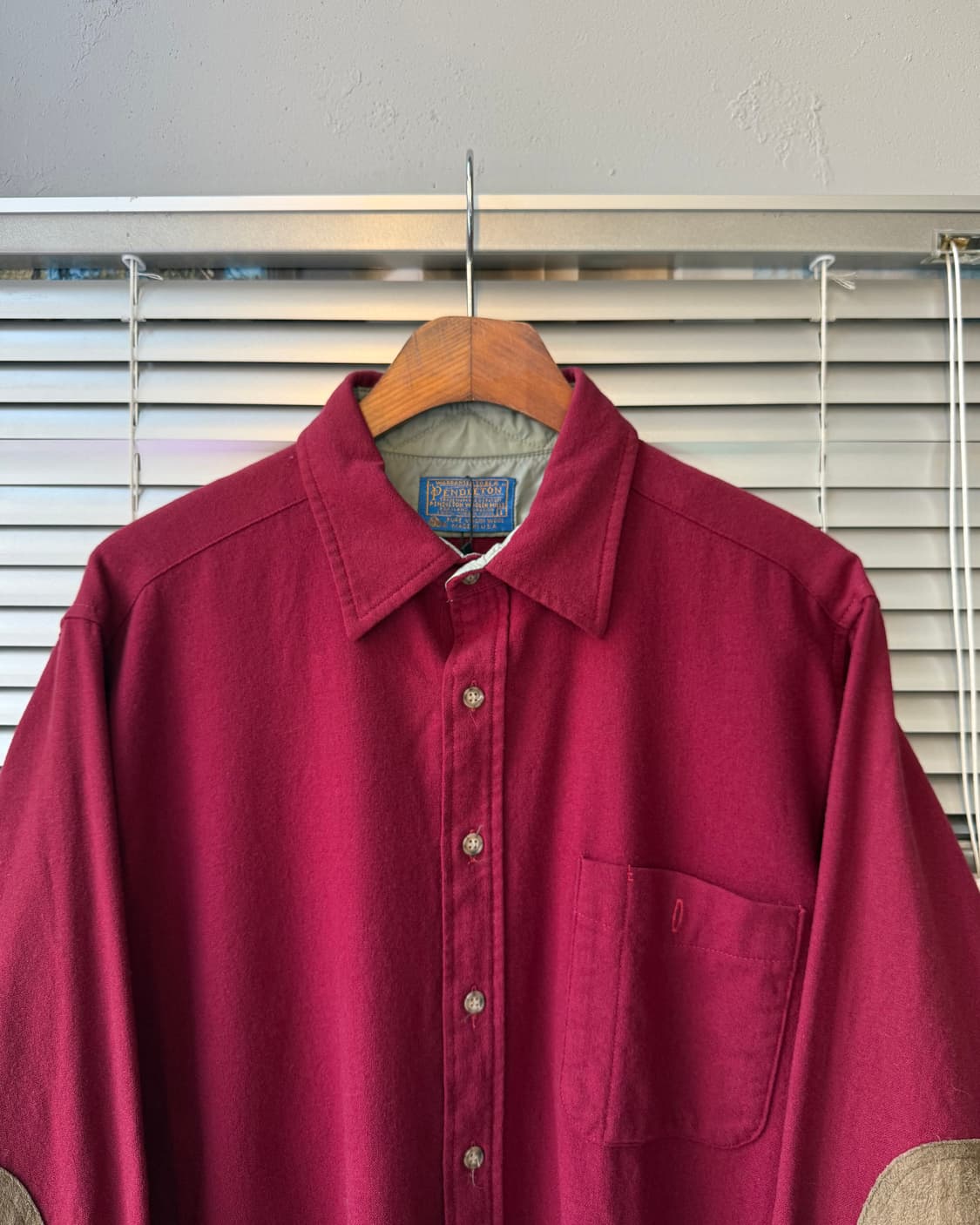 Pendleton 70-80s USA elbow patch shirt 상품이미지4
