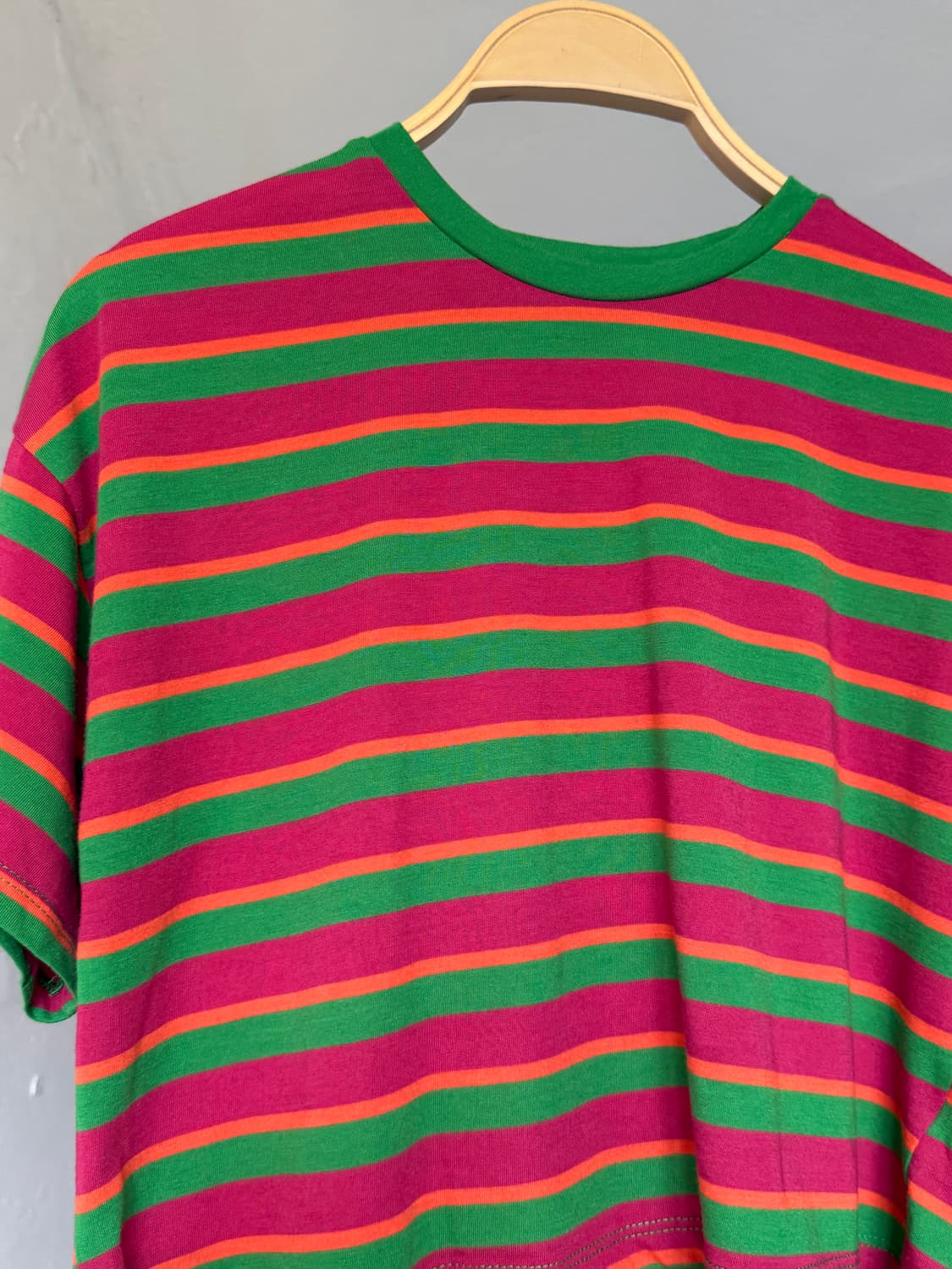 스트라이프 레인보우 크롭탑 상품이미지2