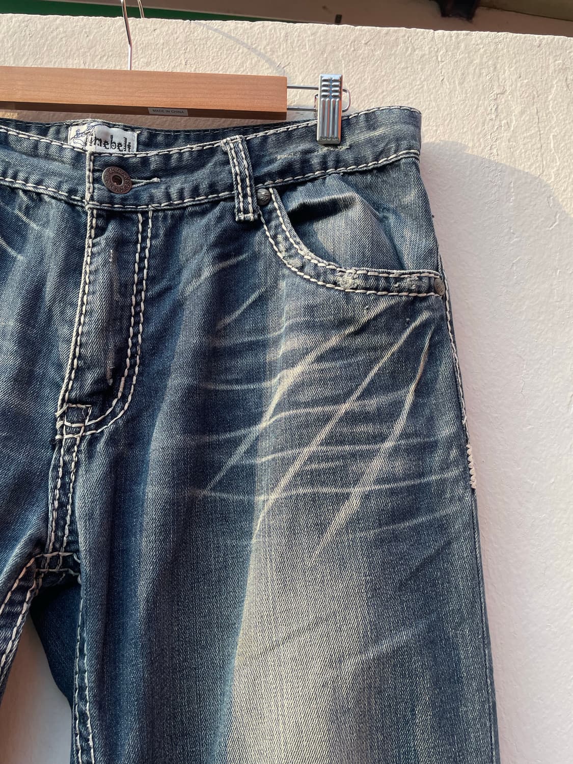 00s time belt vintage y2k boot cut 상품이미지6