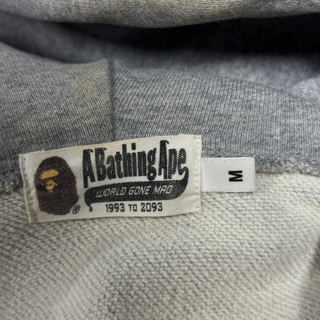 정품 베이프 23주년 한정판 라인 골드 카모 샤크 풀 집업 후디 상품이미지8