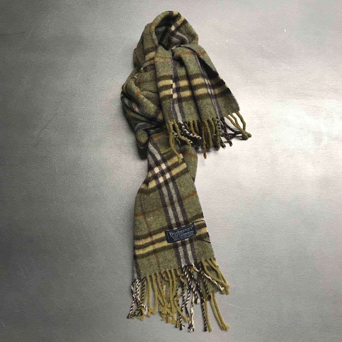 버버리 정품 램스울 머플러 카키 상품이미지1