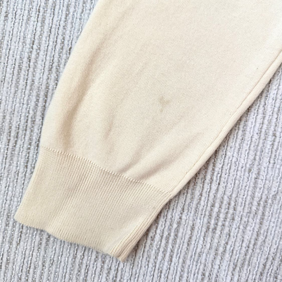 폴로 피마코튼 반집업 니트(크림 컬러) 상품이미지6