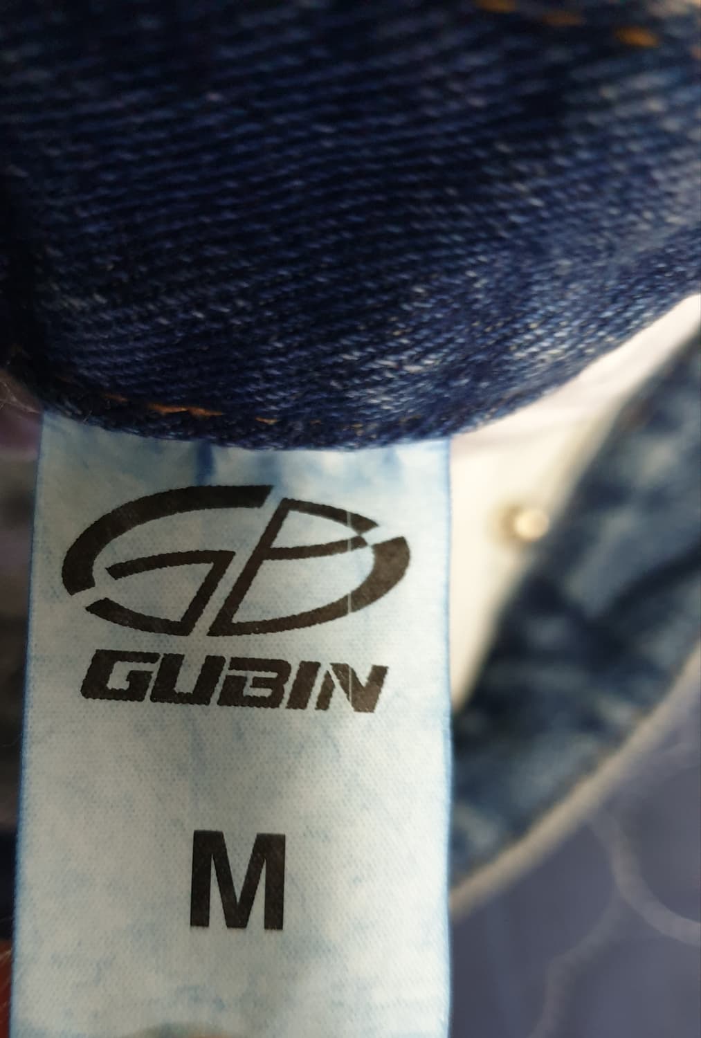 GUBIN 와이드 백포켓 자수로고 워싱 워크 데님팬츠 (M) 상품이미지6