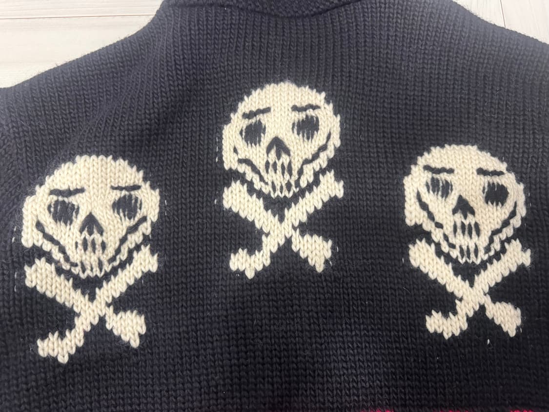 [M] 앤더슨벨 코위찬 블랙 니트 집업 판매 상품이미지3