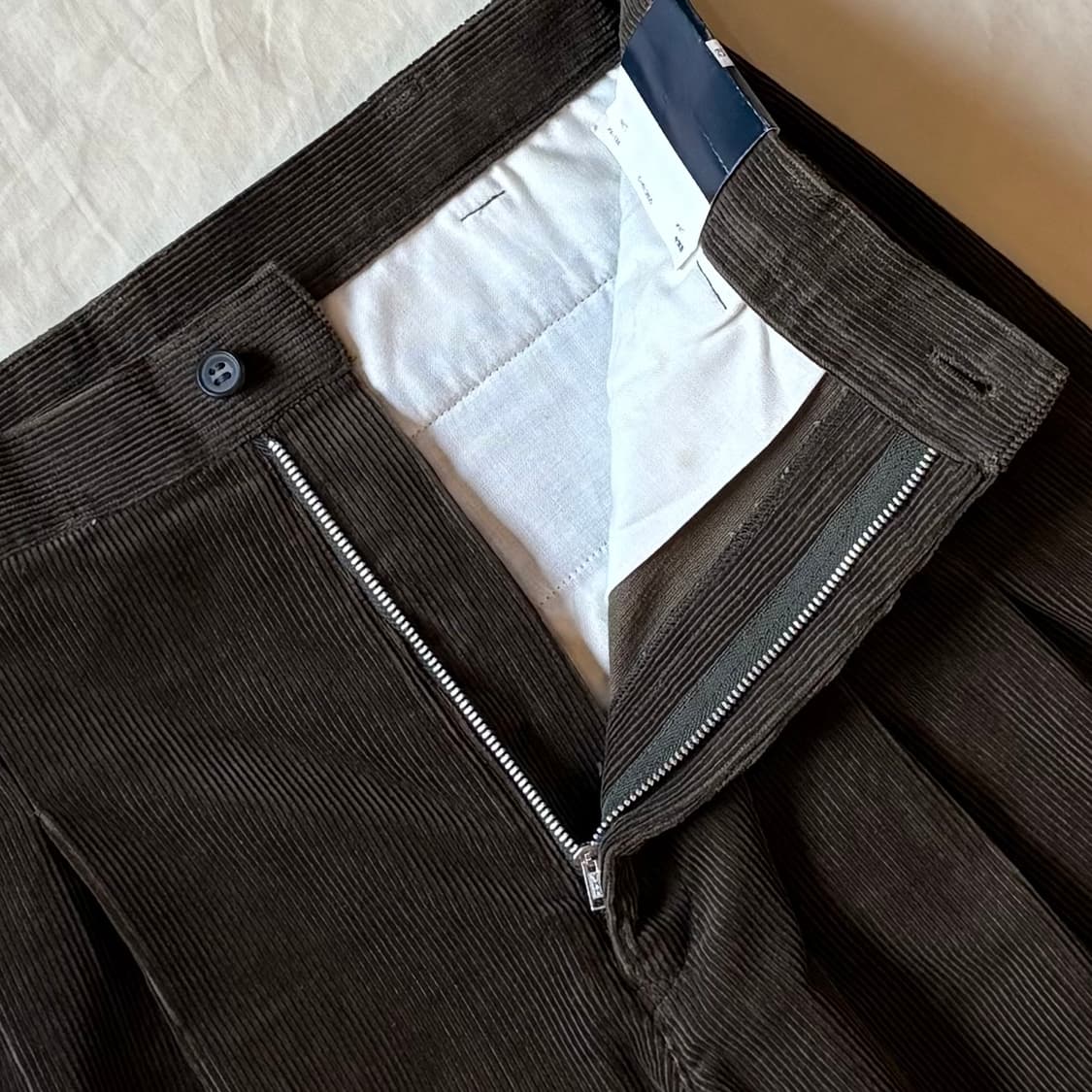 [새제품 31] 00s JP GRAND OAK 브라운 핀턱 코듀로이 팬츠 상품이미지5