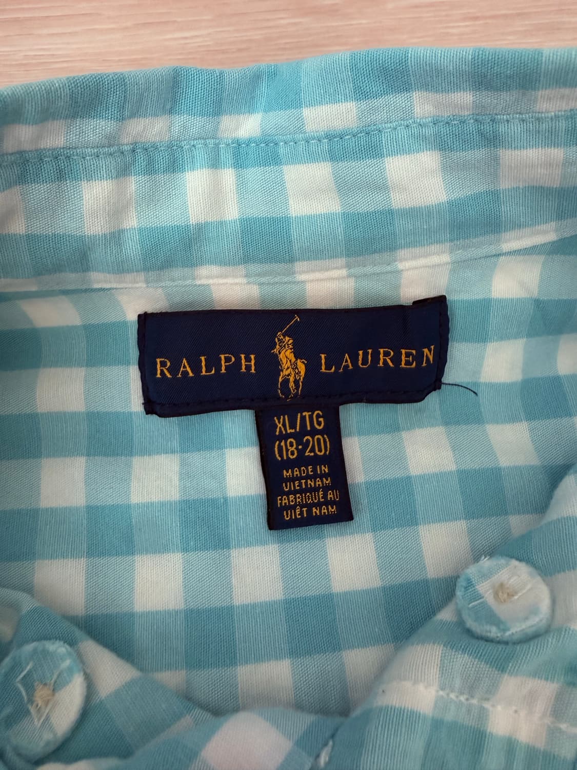 폴로 보이스 체크 셔츠 라이트그린 상품이미지3