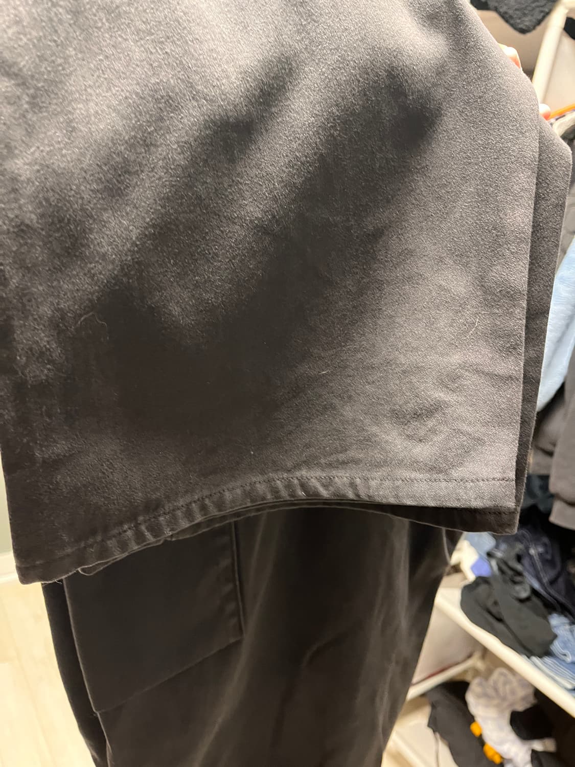 이지 갭 엔지니어드 바이 발렌시아가 사틴 카고 팬츠 블랙 L 상품이미지3