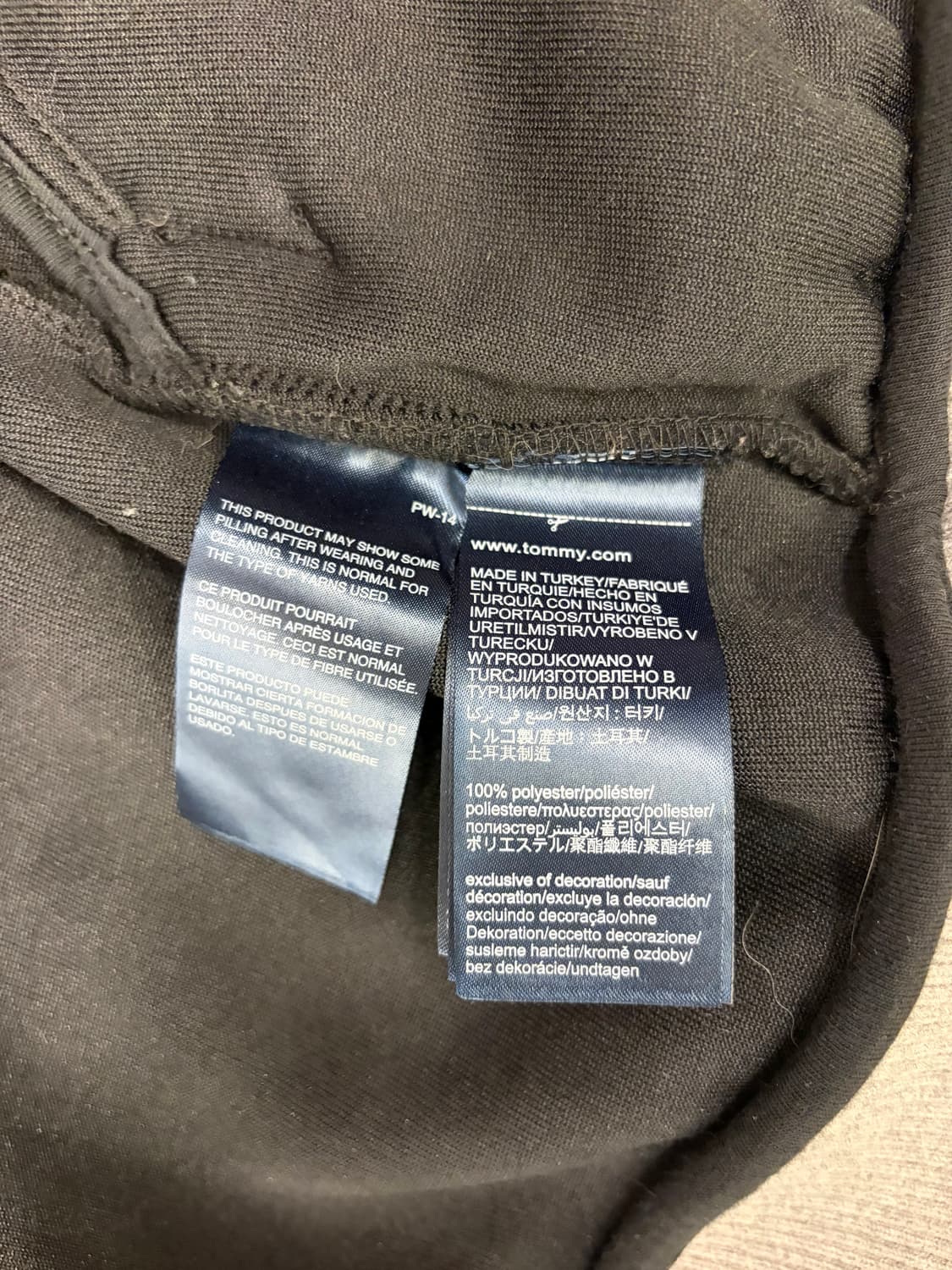 [M] 타미힐피거 블랙 바시티 자켓 상품이미지7