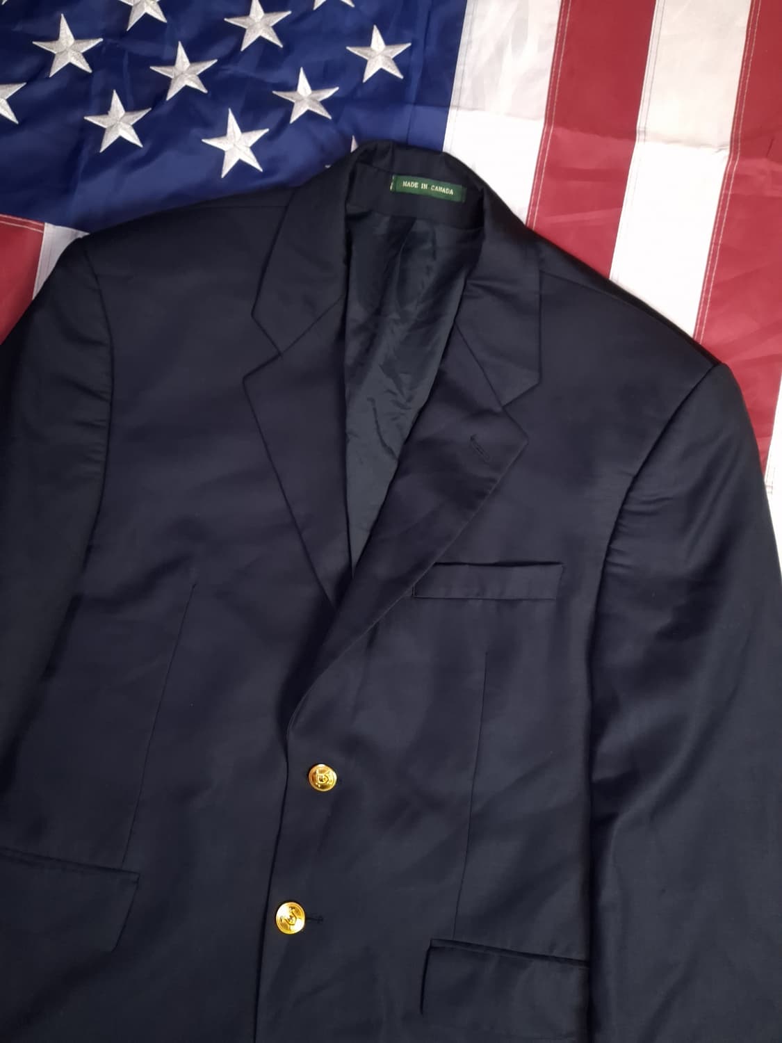 특A 오리지날 캐나다제조 로렌 랄프로렌 금장 투버튼 블레이져 상품이미지2