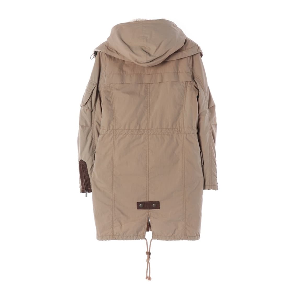 HUM 빈티지 무드 덤블 안감 버클 디테일 후드 야상 상품이미지3