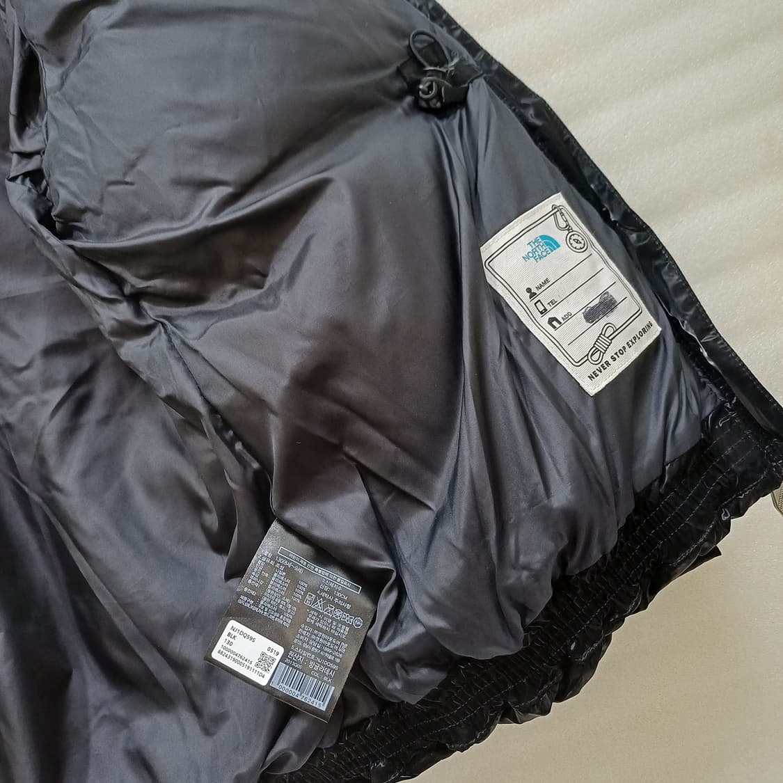 노스페이스 다운 오리털 후드 패딩 여아 아동 130 사랑봉봉 상품이미지4