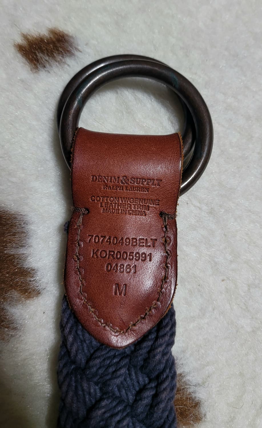 데님 앤 서플라이(폴로 랄프로렌) 남성용 벨트(M) 상품이미지3