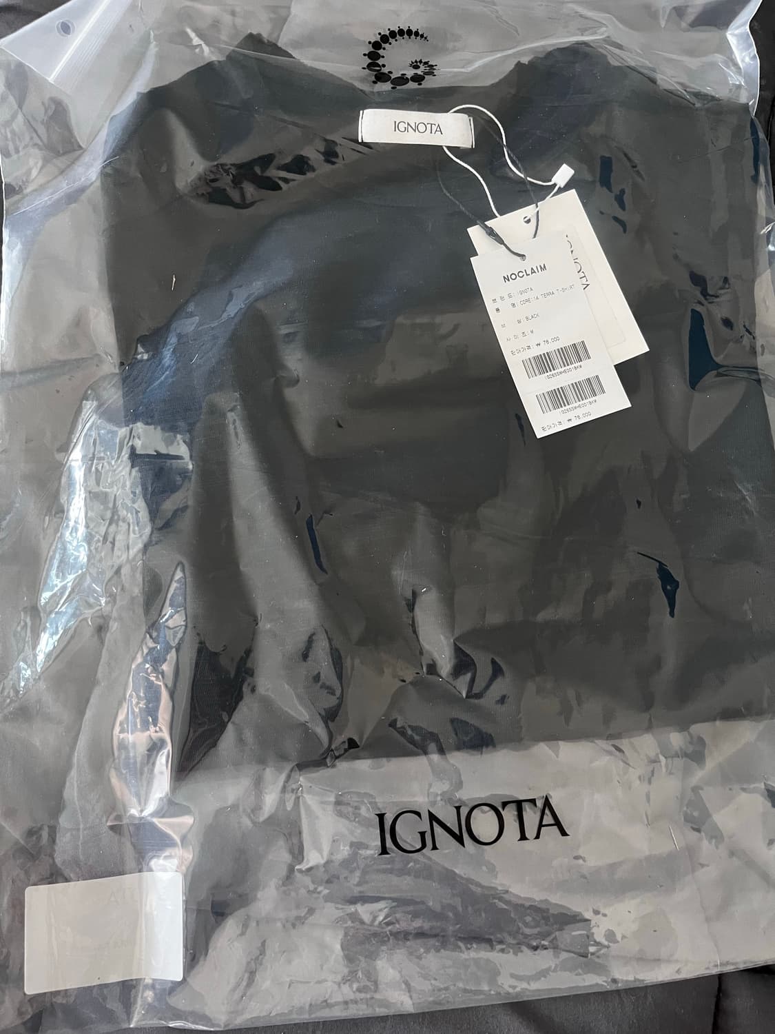 이그노타 코어14 테라 티셔츠 블랙 M 상품이미지1