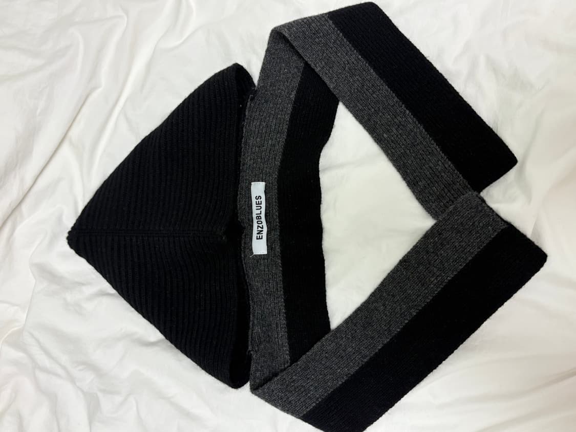 엔조블루스 바라클라바 머플러 (Black) 상품이미지3