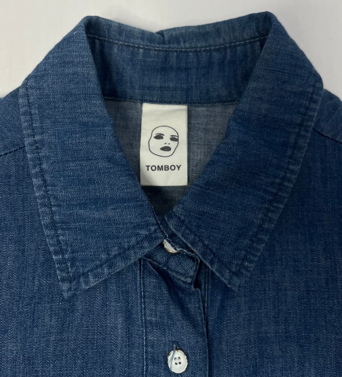 톰보이 데님 롱 셔츠 상품이미지3
