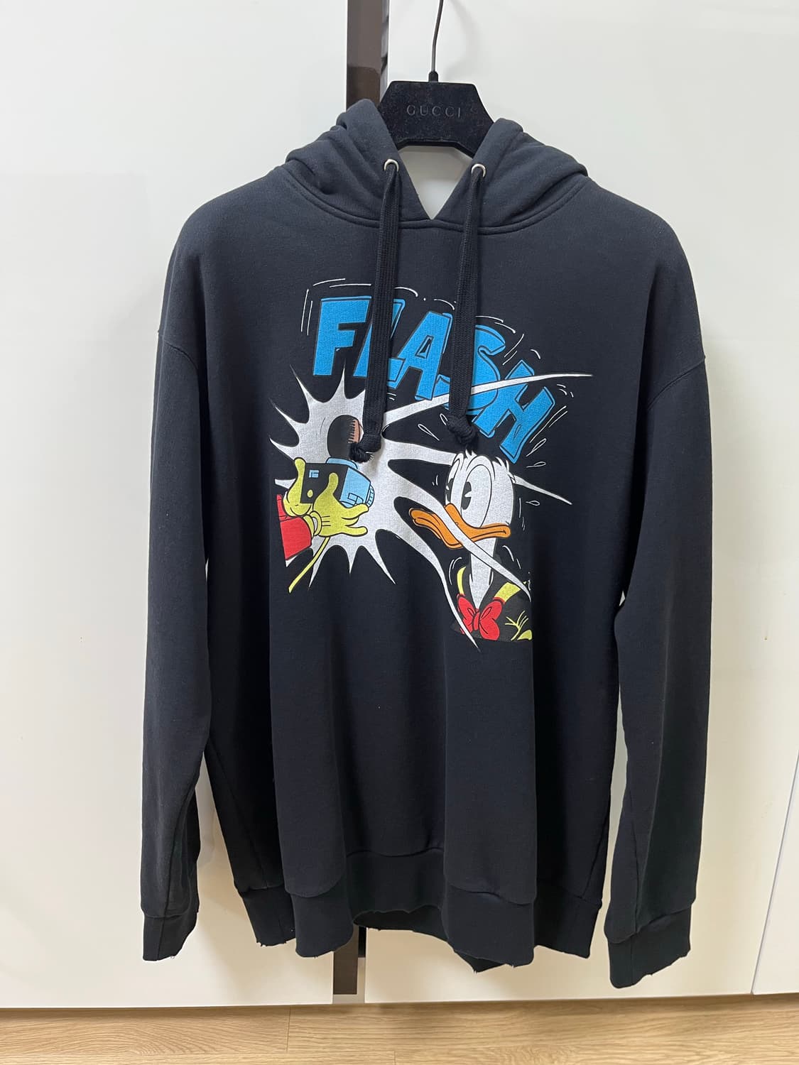 구찌 x 디즈니 콜라보 후드티 블랙 L 상품이미지1