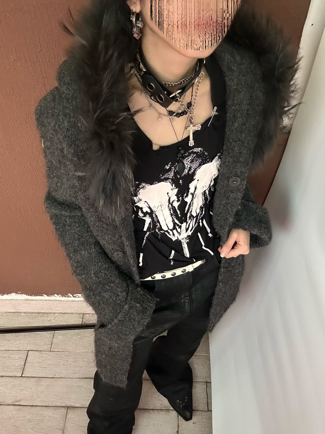 raccoon fur coat 상품이미지2