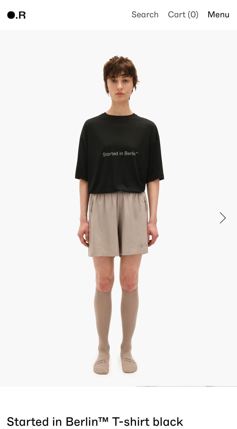 옵티미스틱 Started in Berlin™ T-shirt black 상품이미지3