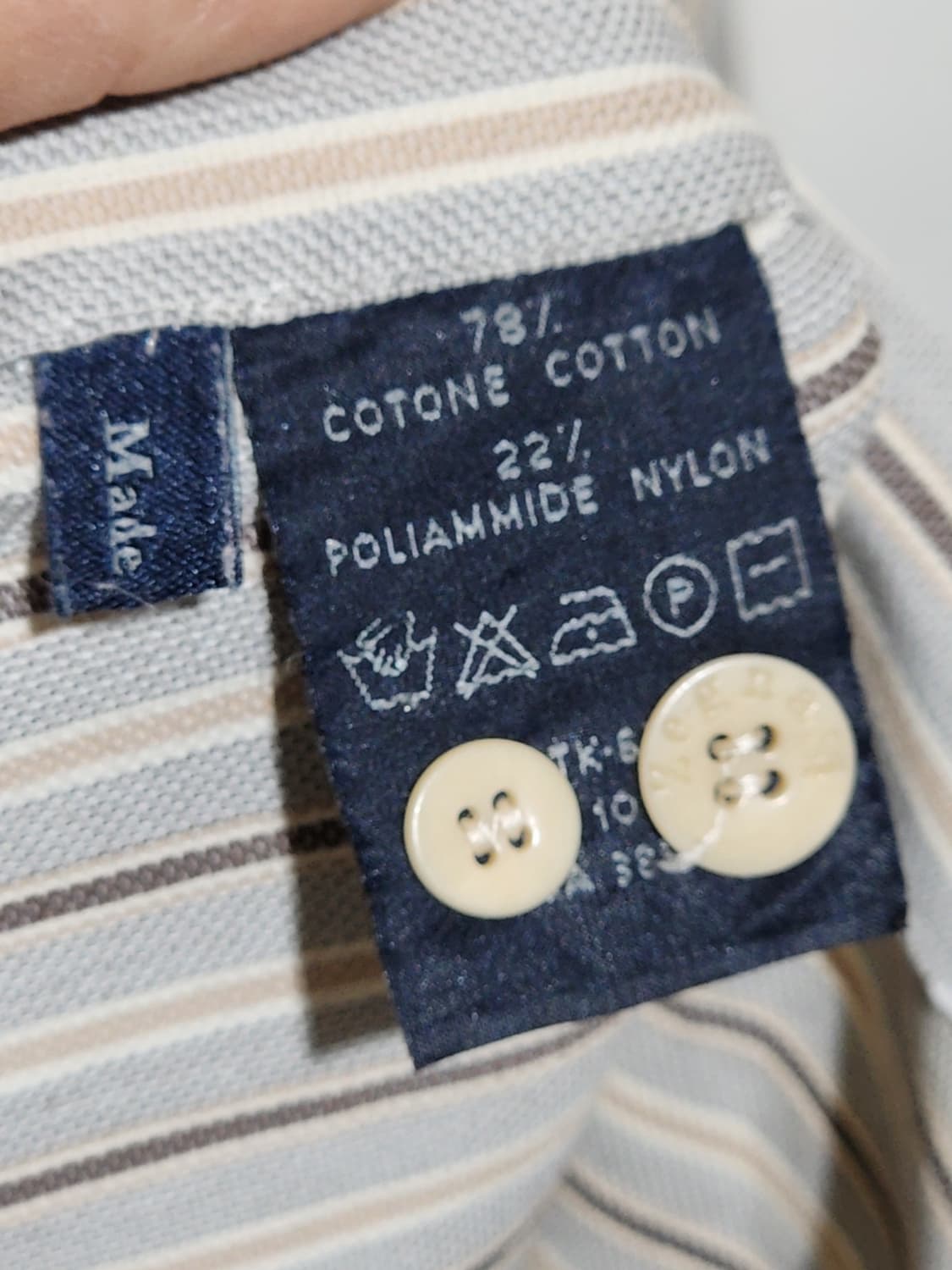 (XL) 제냐 남방 스트라이프 셔츠 포켓 이태리판  상품이미지5