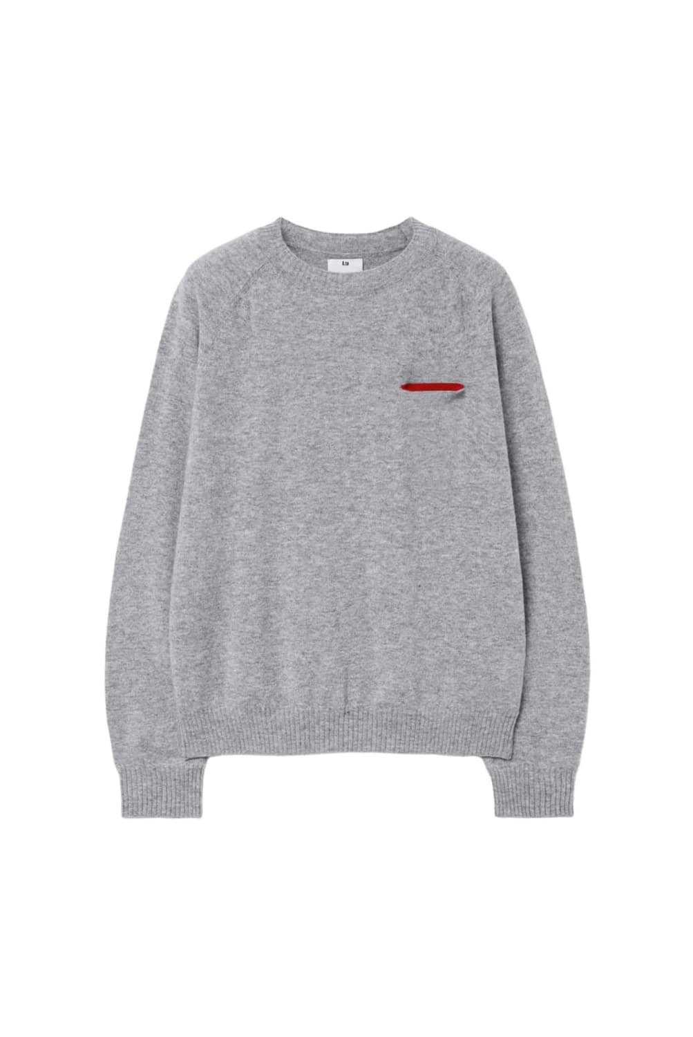 a.ta heart cut knit grey/red    size:s 상품이미지1