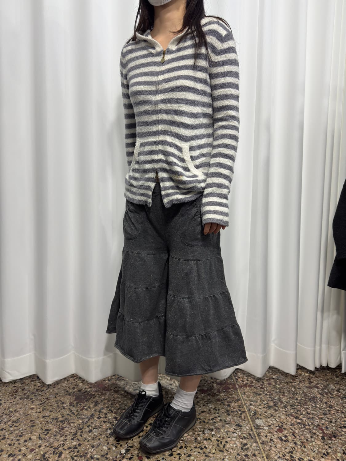 glitter gray half pants 상품이미지3