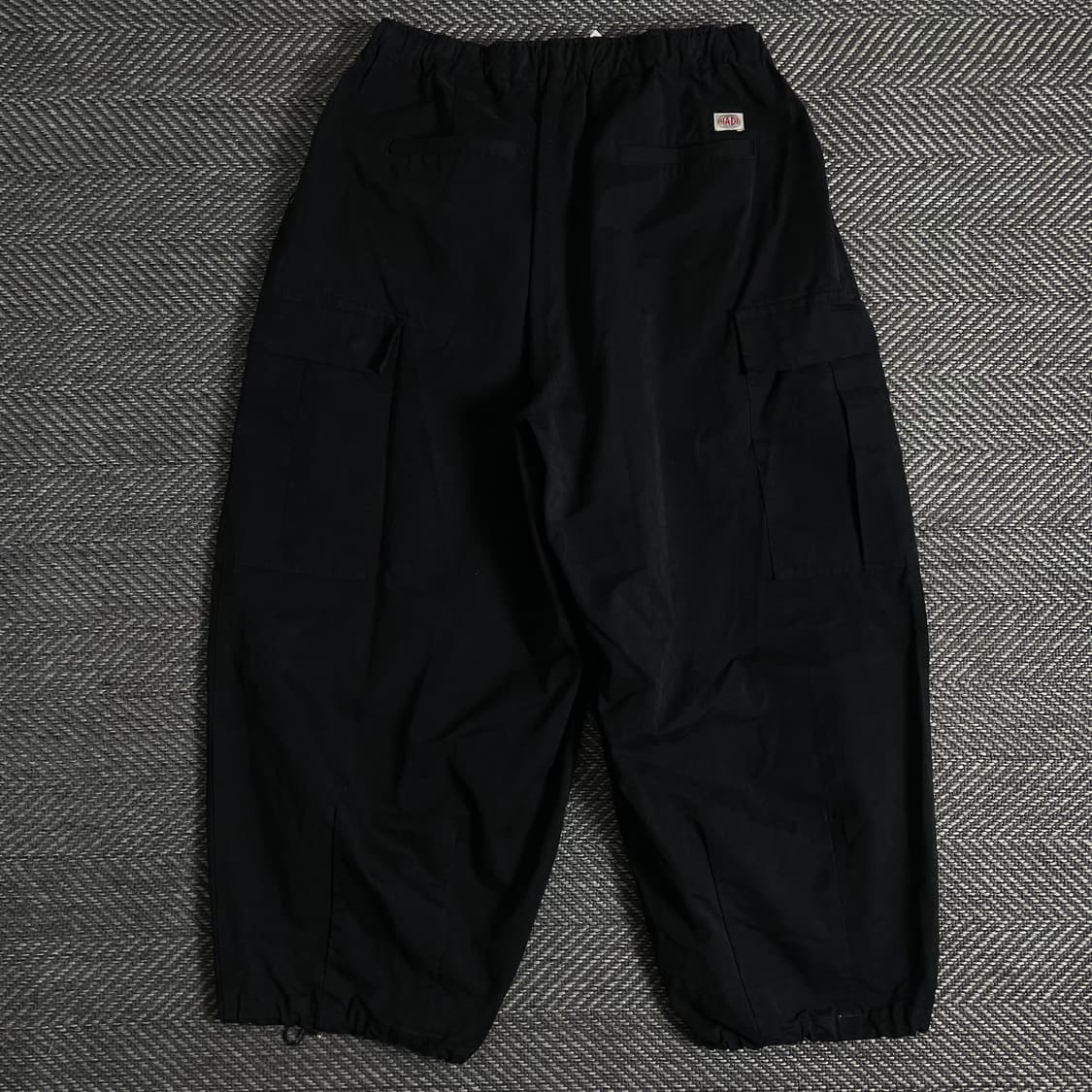 앵글런 벨티드 벌룬핏 퍼티그 팬츠 블랙y 3203 상품이미지5