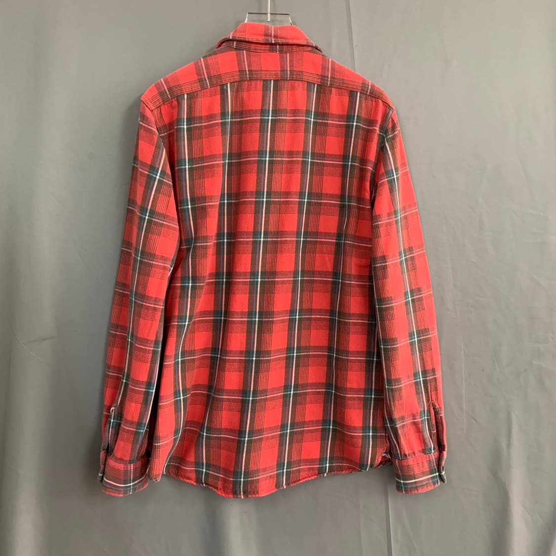 M 폴로 진스 슬림핏 빈티지 플란넬 체크 더블 포켓 셔츠 상품이미지2