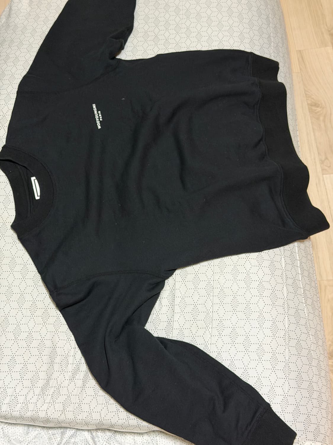 [44] 우영미 로고 디테처블 스웻 셔츠 상품이미지1