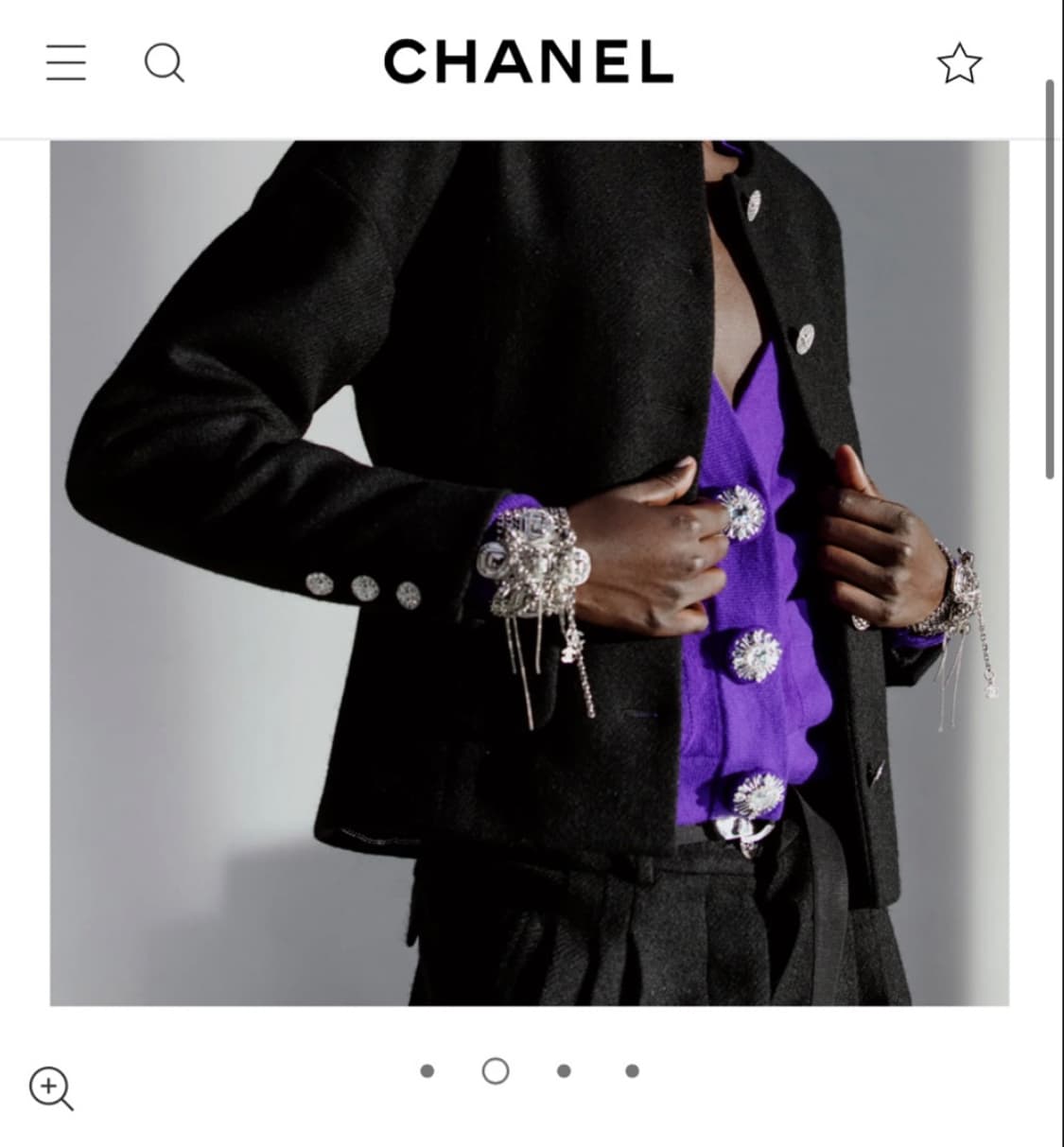 샤넬 퍼플 가디건 상품이미지3